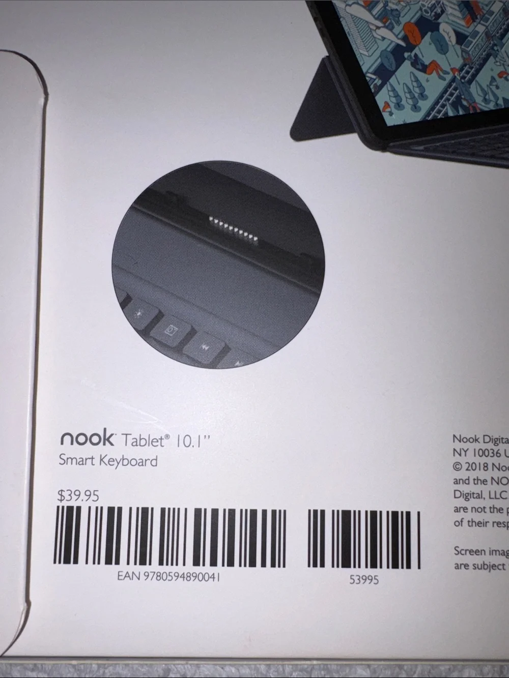 Nook 10.1 Smart Keyboard Case in Black